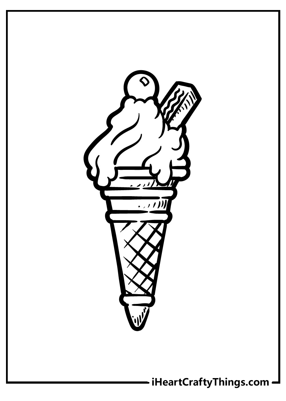ice cream coloring pages for adults