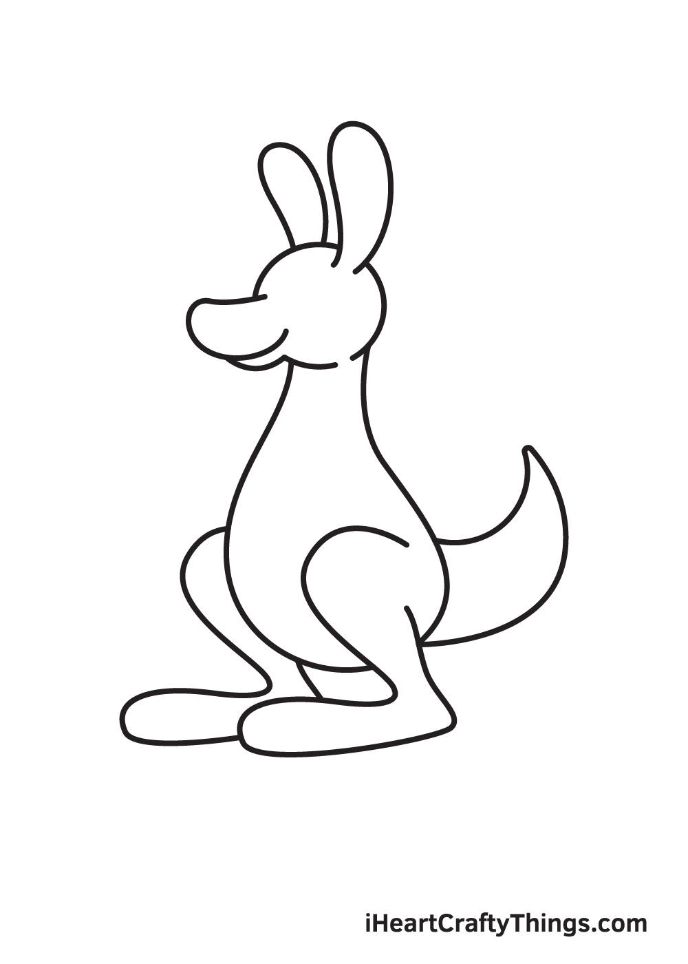 kangaroo drawing step 6