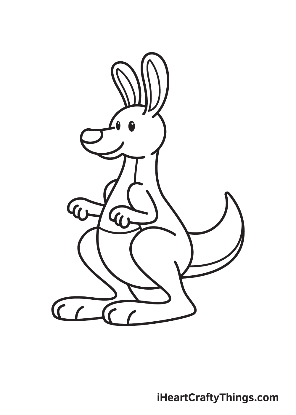 kangaroo drawing step 9