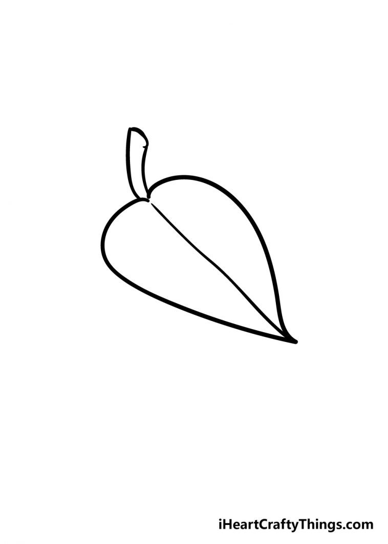 Leaf Drawing - How To Draw A Leaf Step By Step