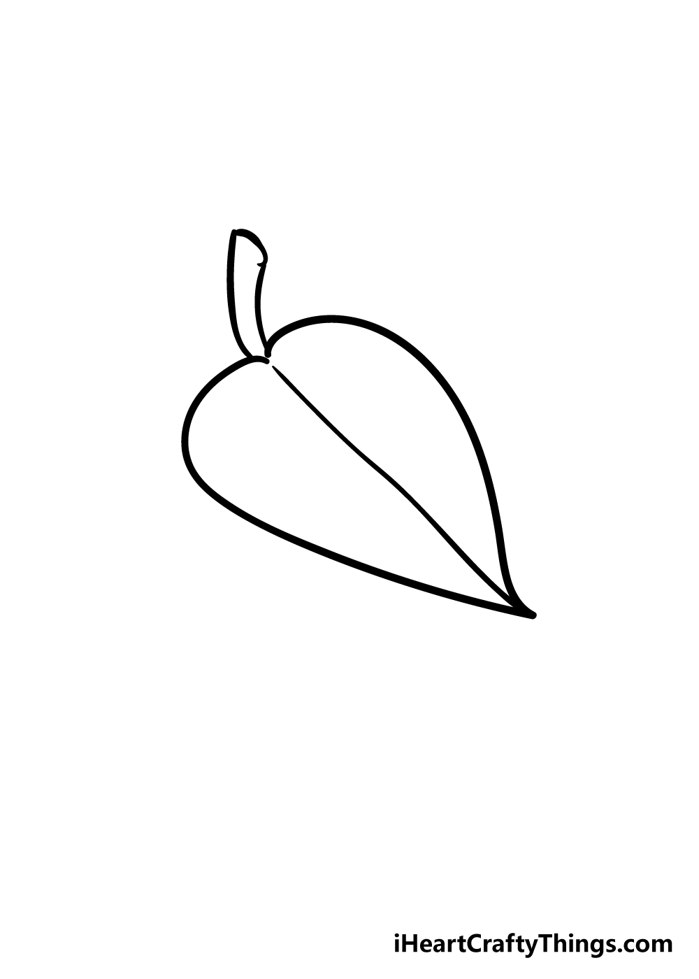 leaf drawing step 3
