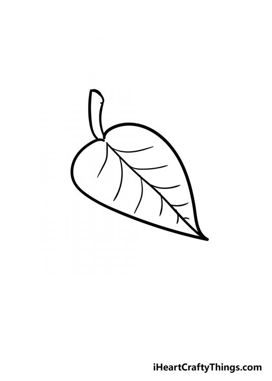 Leaf Drawing - How To Draw A Leaf Step By Step