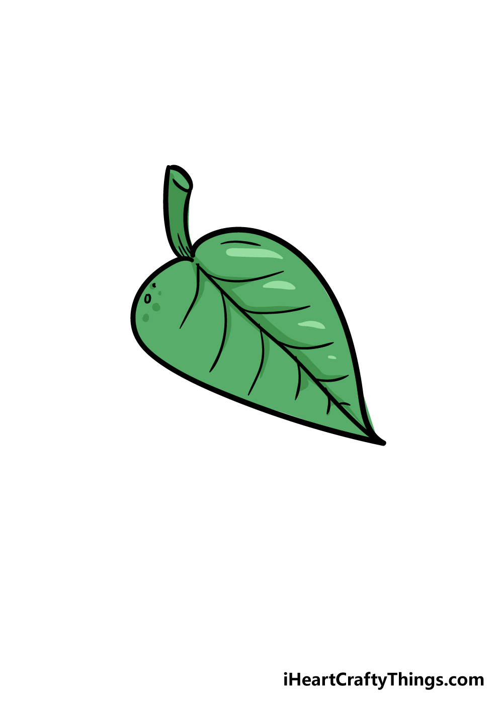 green leaves drawing