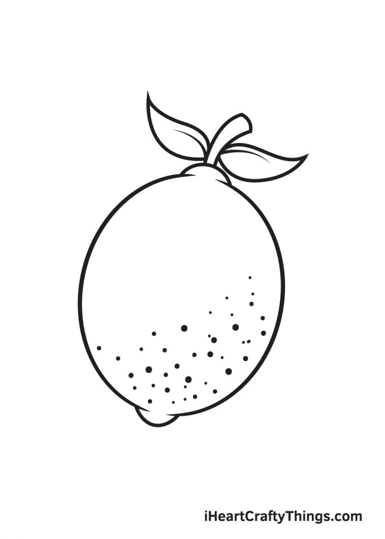 Lemon Drawing - How To Draw A Lemon Step By Step
