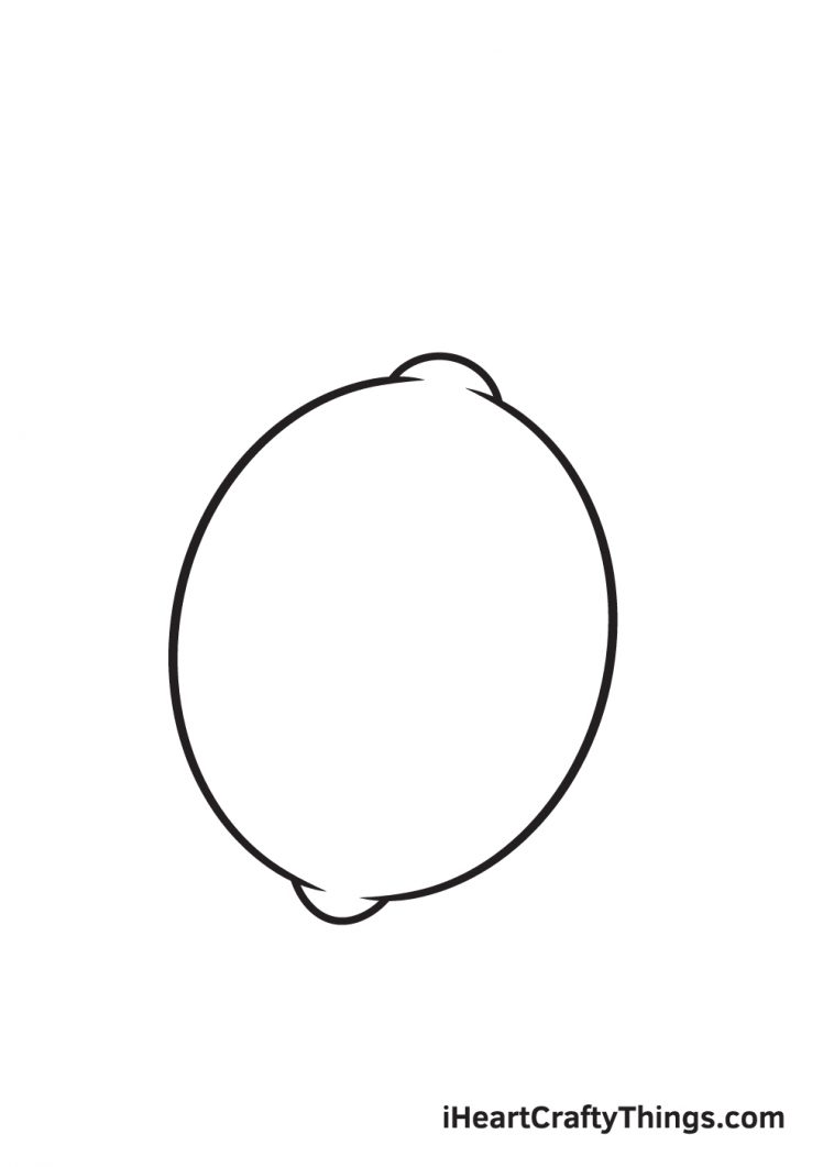 Lemon Drawing - How To Draw A Lemon Step By Step