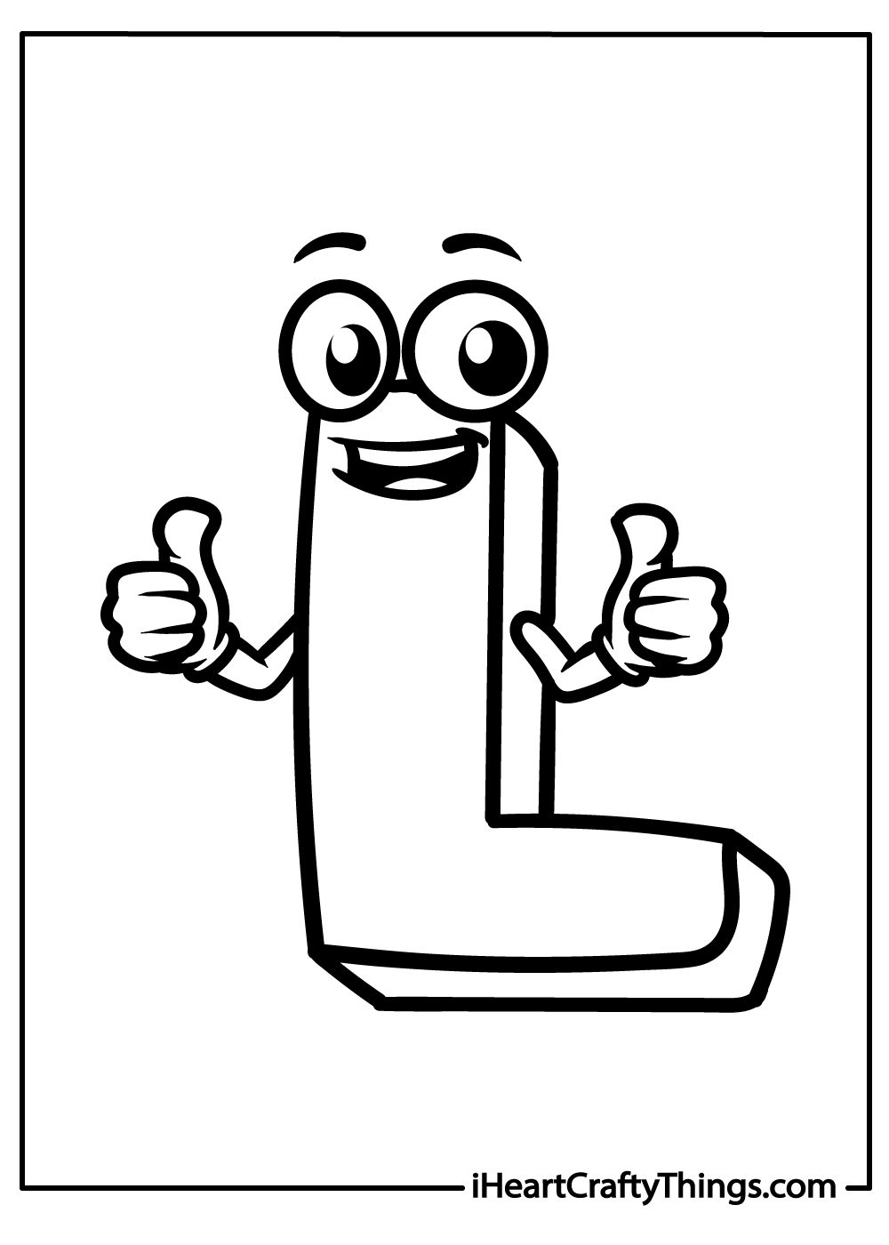 letter L coloring pages for kids