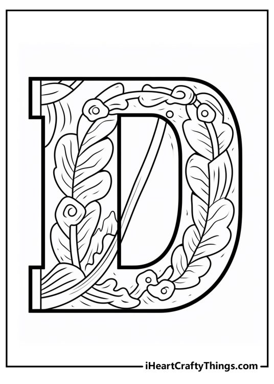 15 Letter D Coloring Pages (100% Free Printables)