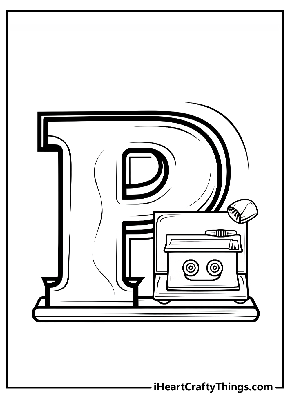 letter P coloring pages