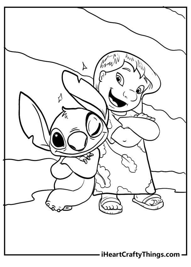 Lilo & Stitch Coloring Pages (100% Free Printables)