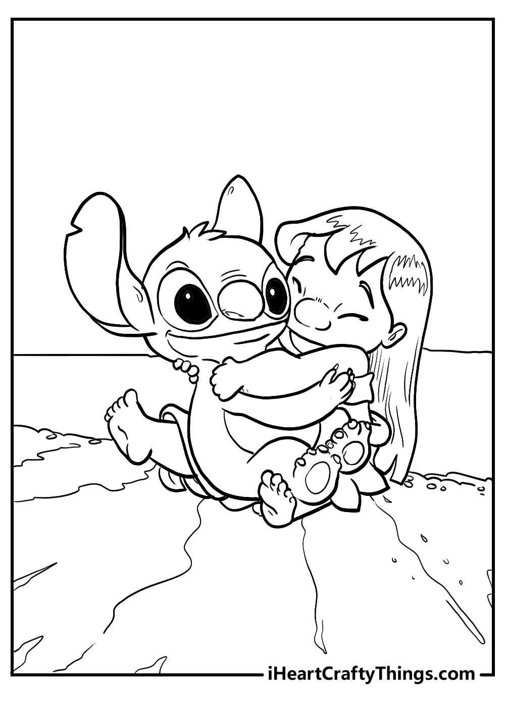 lilo and stitch coloring printable for kids