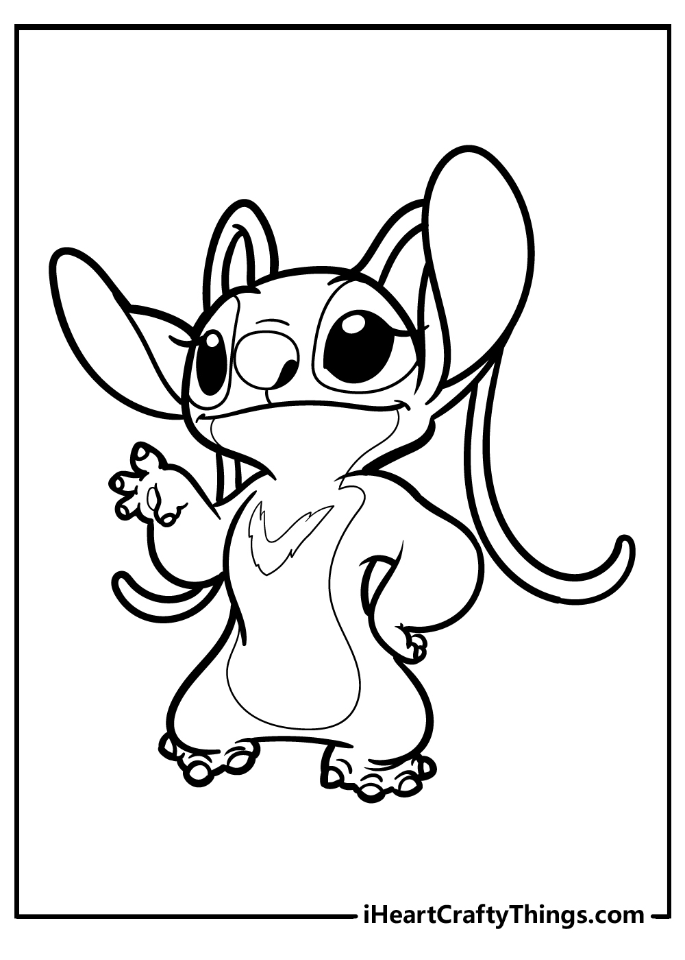 coloring pages for kids disney stitch pdf