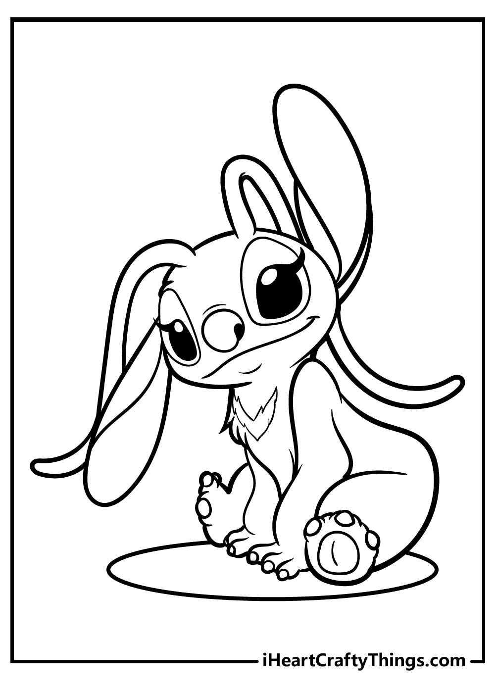 Printable Cute Stitch And Angel Coloring Pages - Gelidoeignifugo