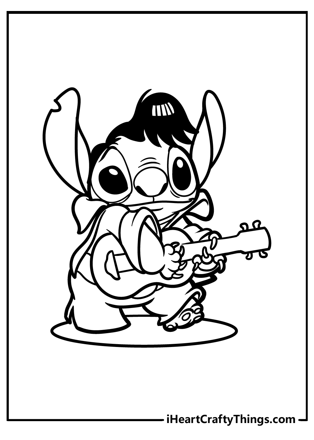 cute stitch coloring pages free printable