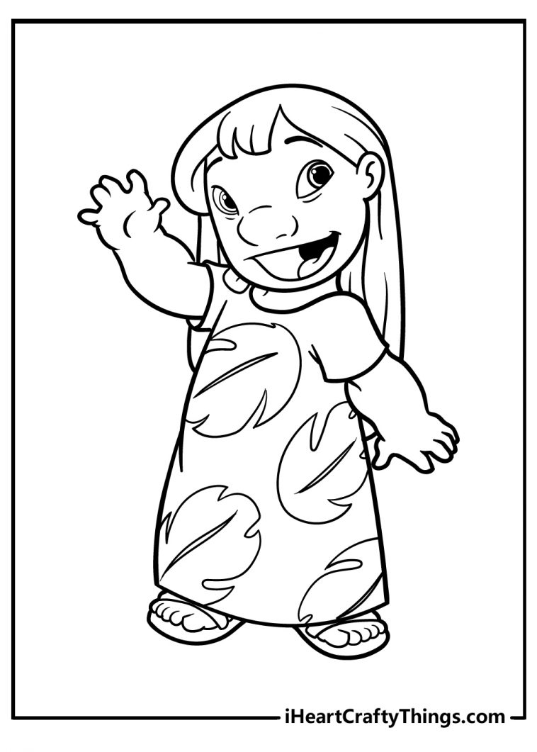 Lilo & Stitch Coloring Pages (100% Free Printables)