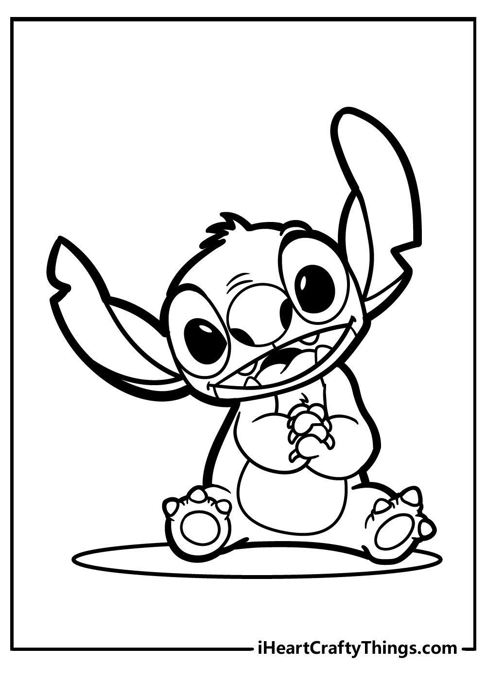 Cute Stitch Coloring Pages Kinosvalka