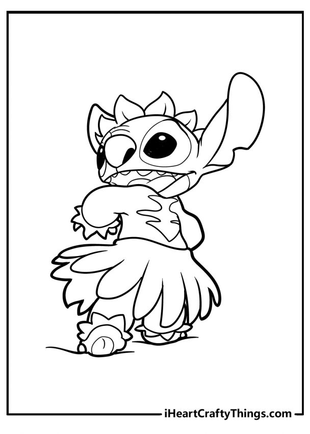 45 Lilo & Stitch Coloring Pages (100% Free Printables)