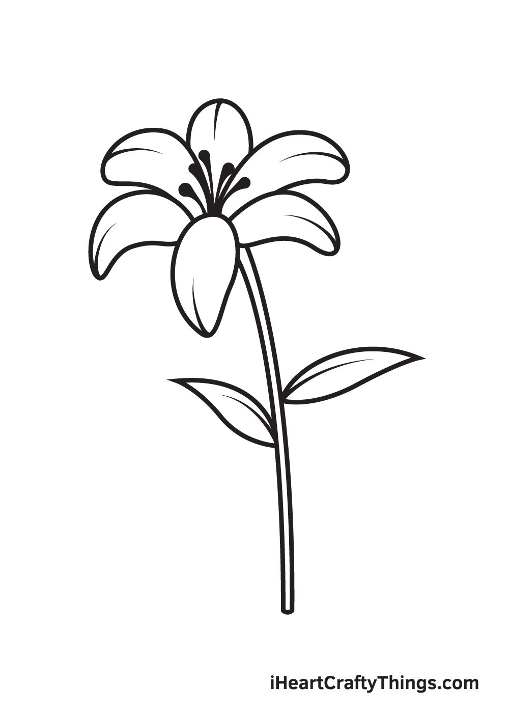 vẽ lily bước 9