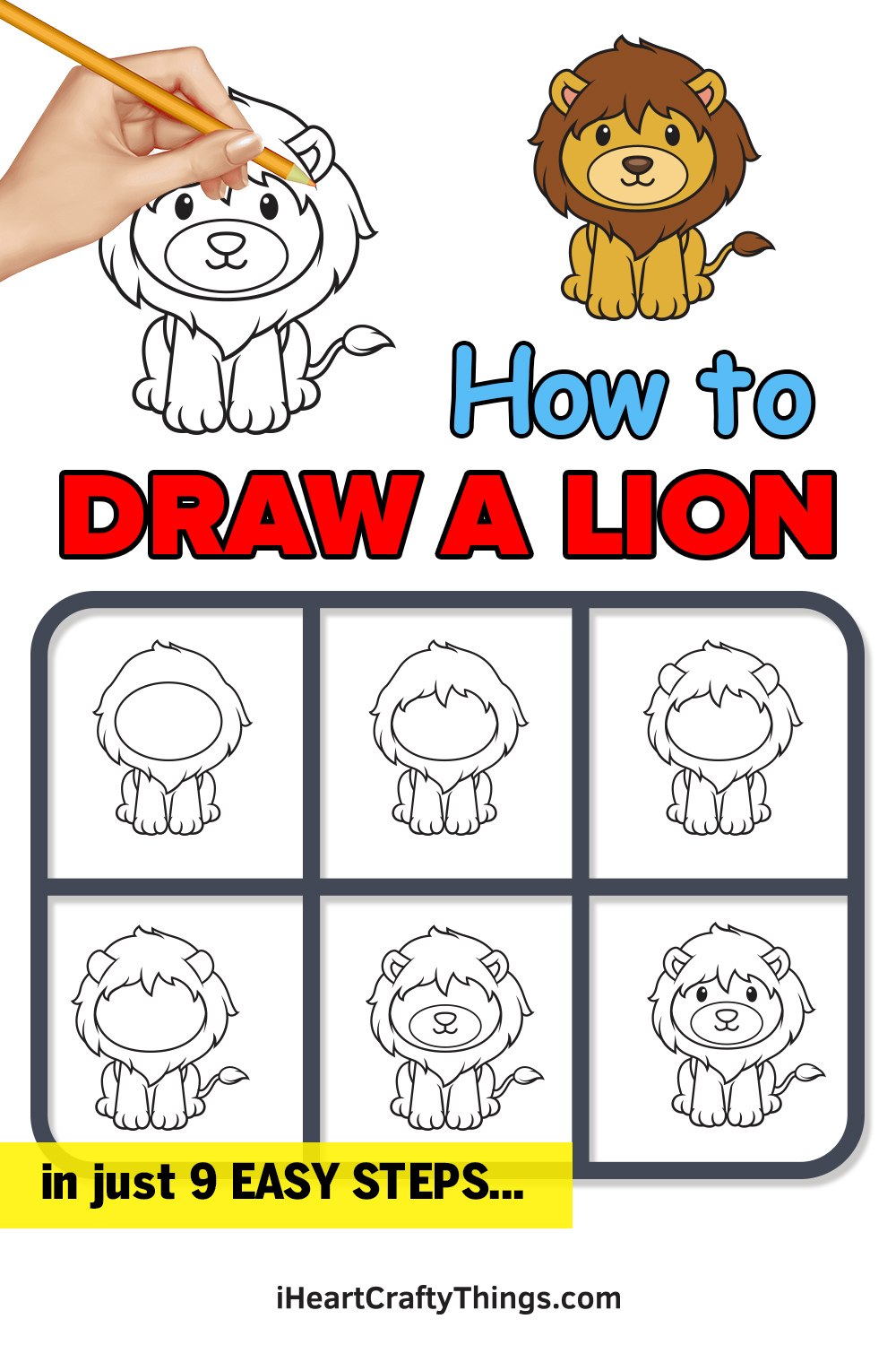 how to draw lion #kids #easy #drawing #tutorial #briefstrokes #sketch |  TikTok