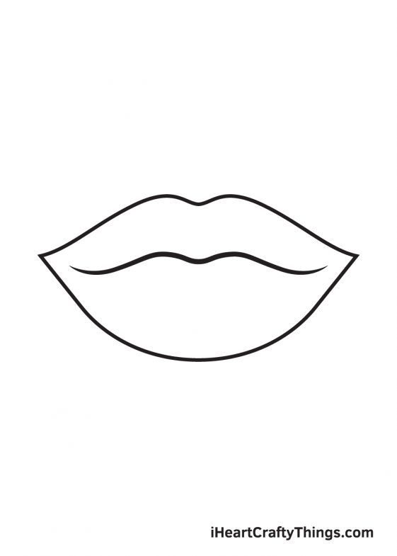 Lips Drawing - How To Draw Lips Step By Step