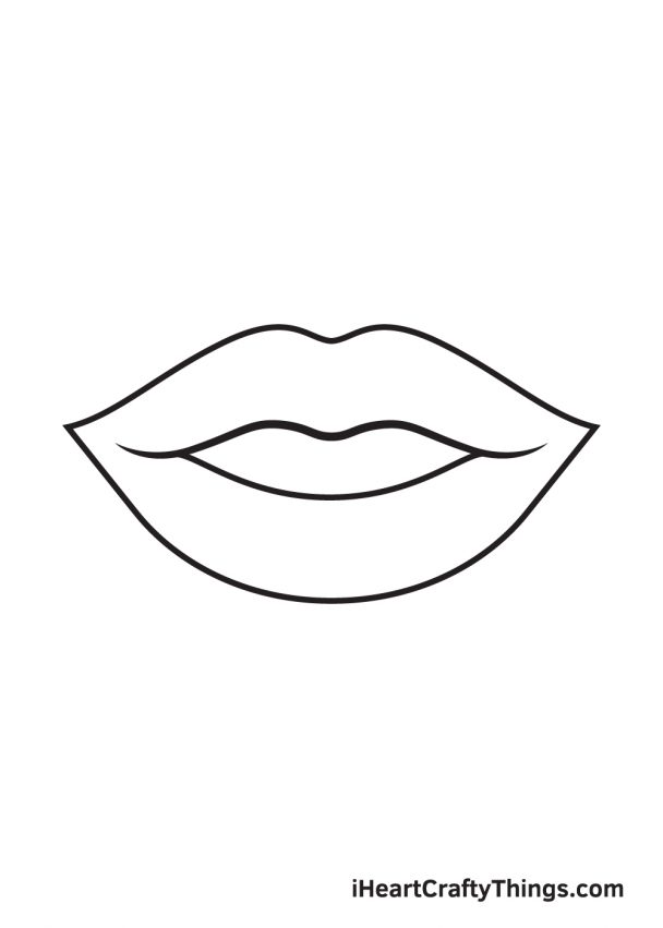 Lips Drawing - How To Draw Lips Step By Step