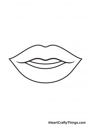 Lips Drawing - How To Draw Lips Step By Step