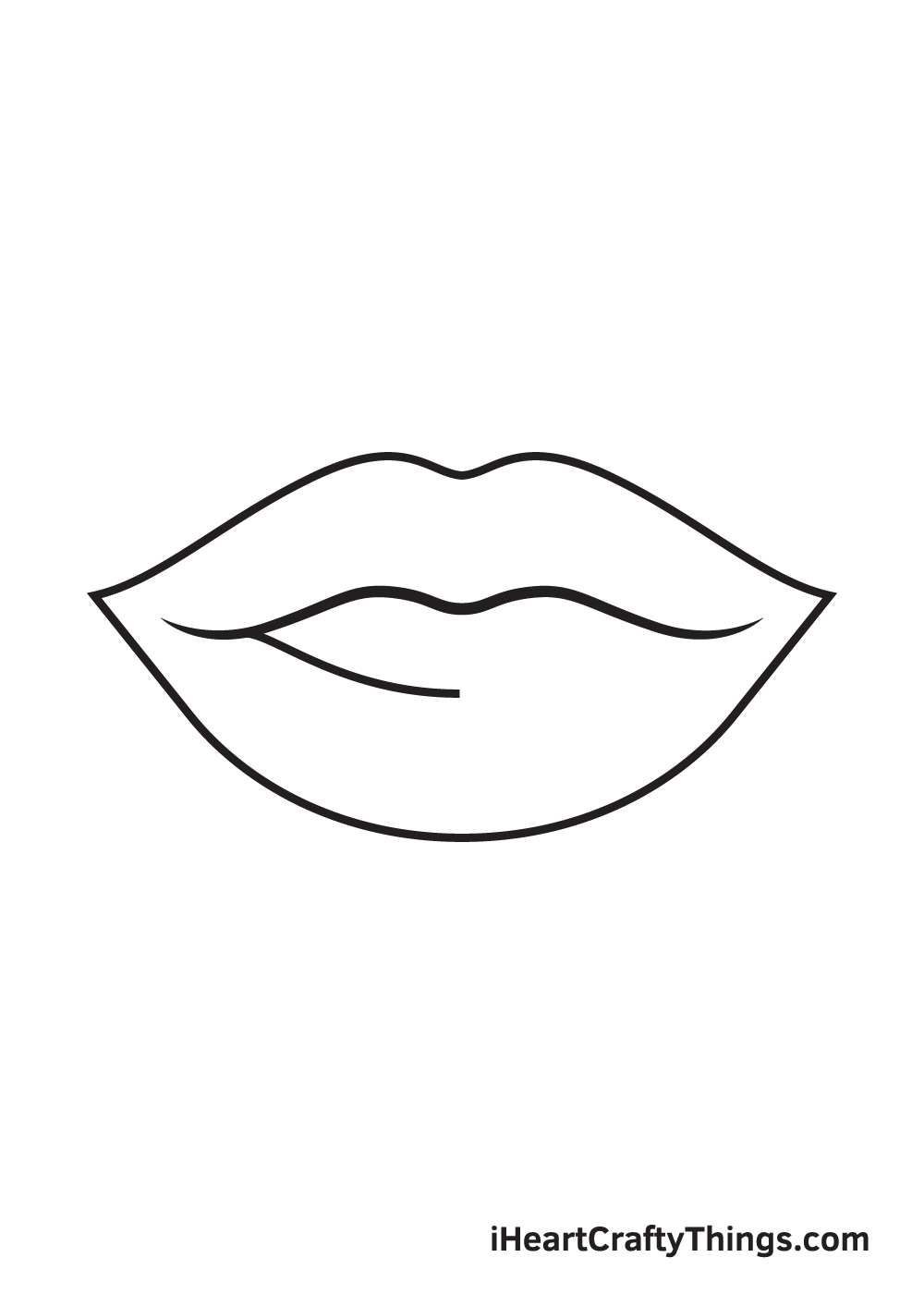 lips drawing step 6