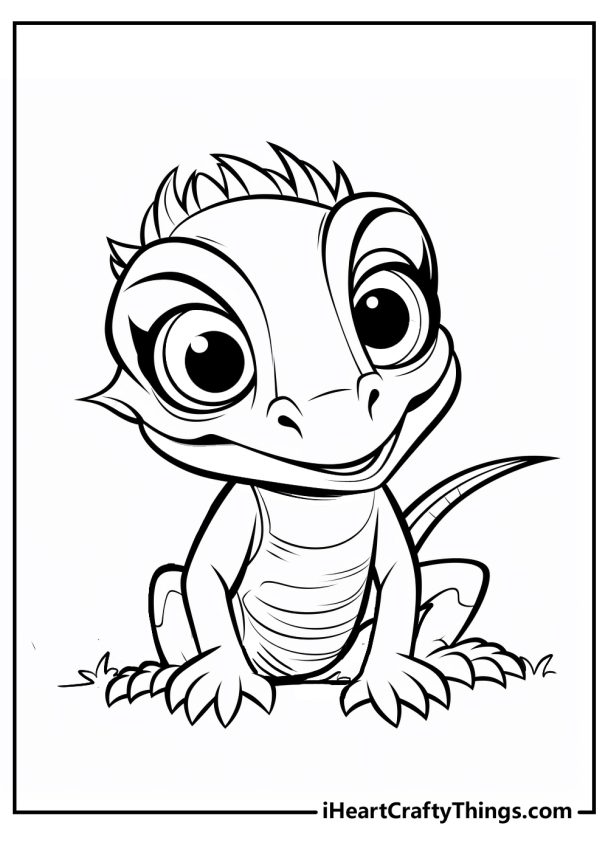 15 Free Lizard Coloring Pages: Printable Cute, Realistic PDF