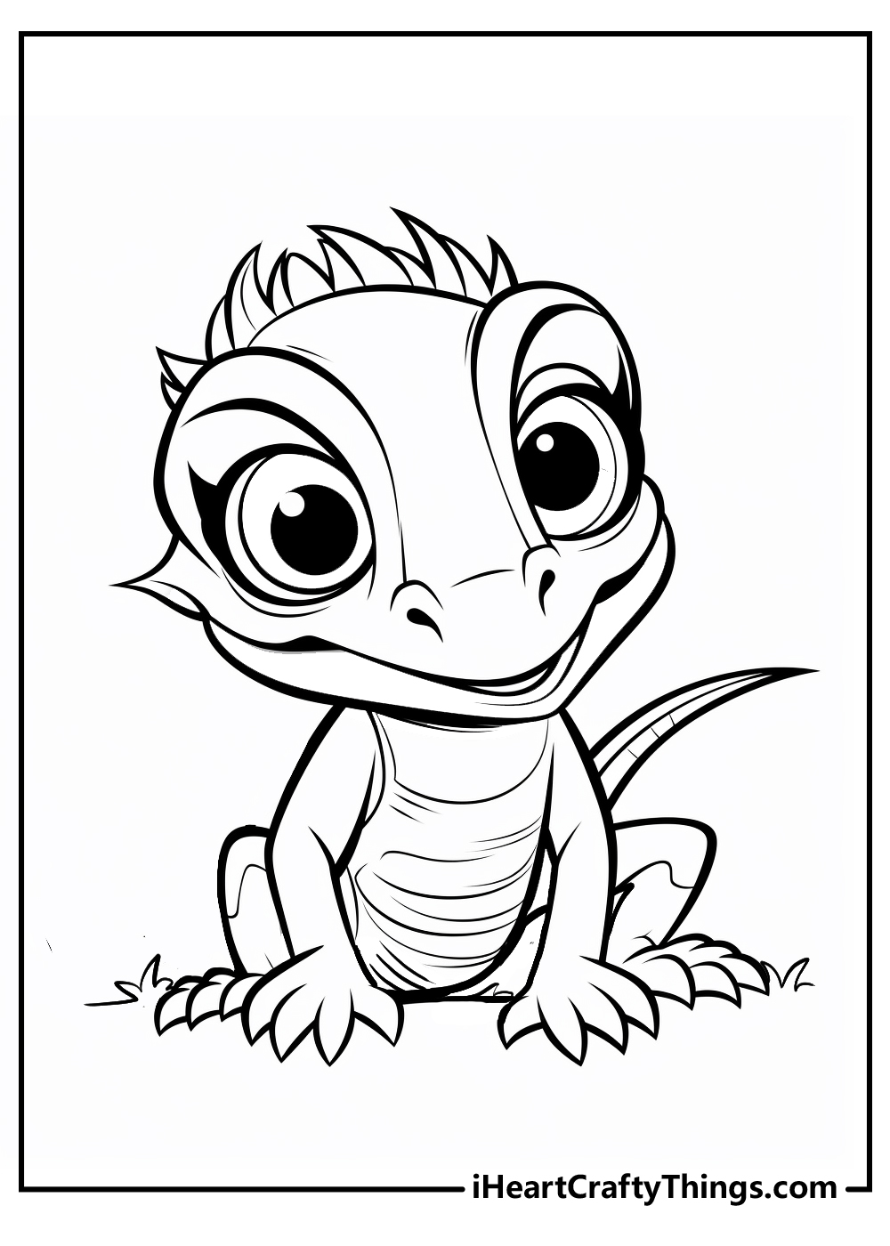 original lizard coloring pages