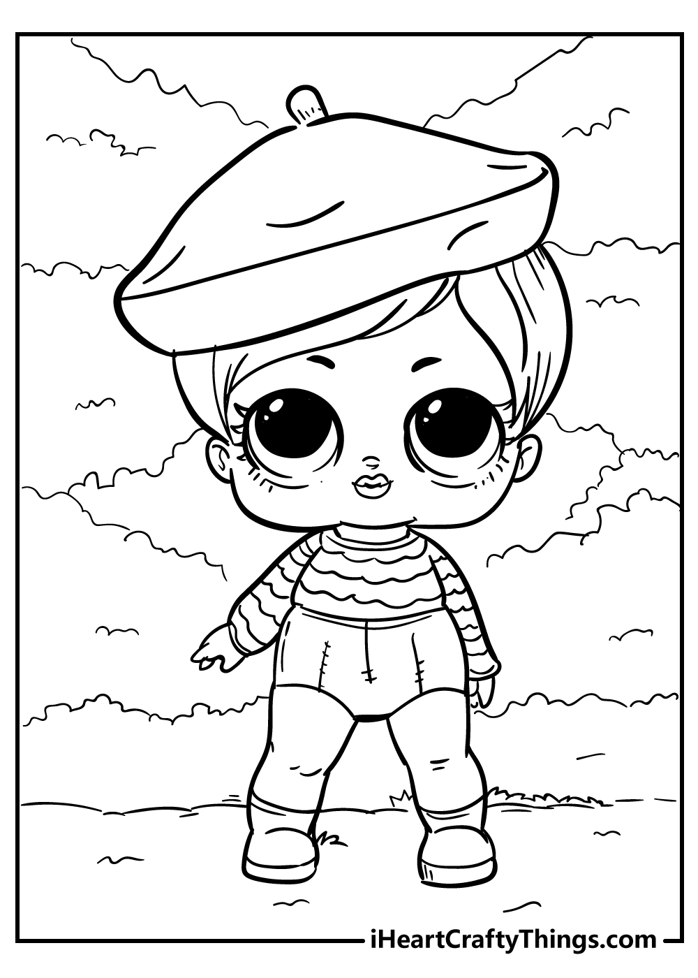 baby lol doll coloring pages