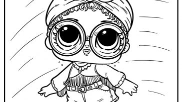 lol surprise doll coloring pages free printable