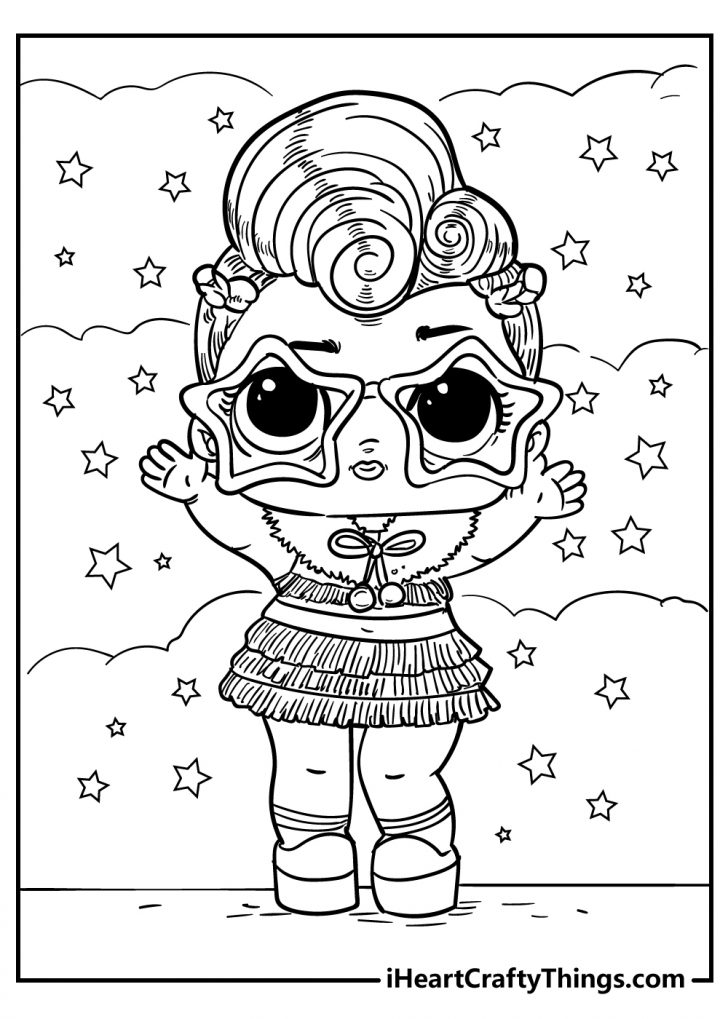 LOL Doll Coloring Pages 2024 (100% Free Printables)