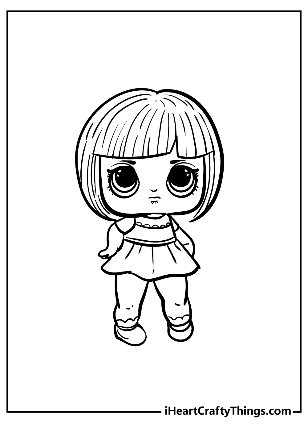 Printable LOL Doll Coloring Pages PDF - Coloringfolder.com