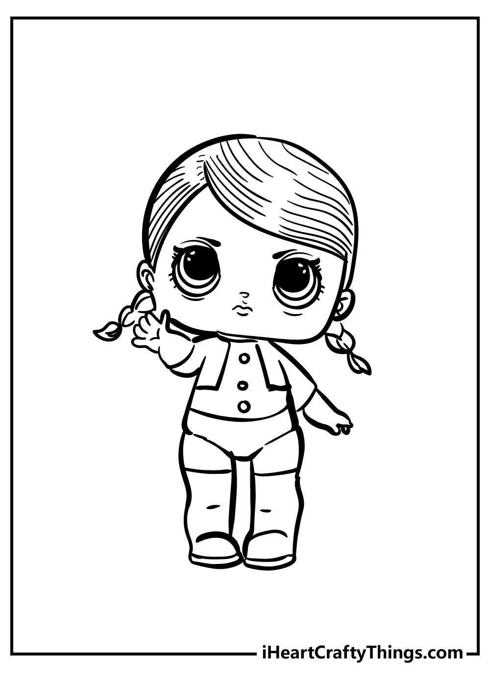 Fun and Educational LOL Dolls Coloring Pages for Kids