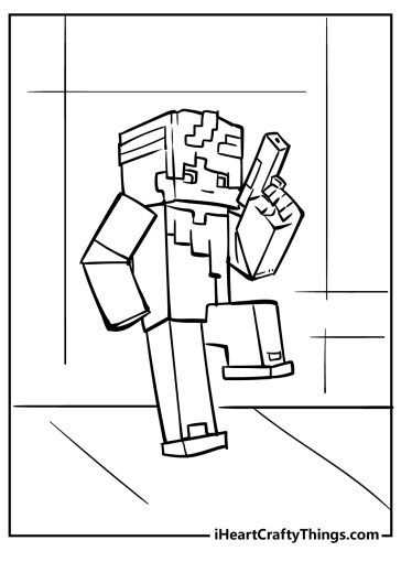 Minecraft Coloring Pages (100% Free Printables)