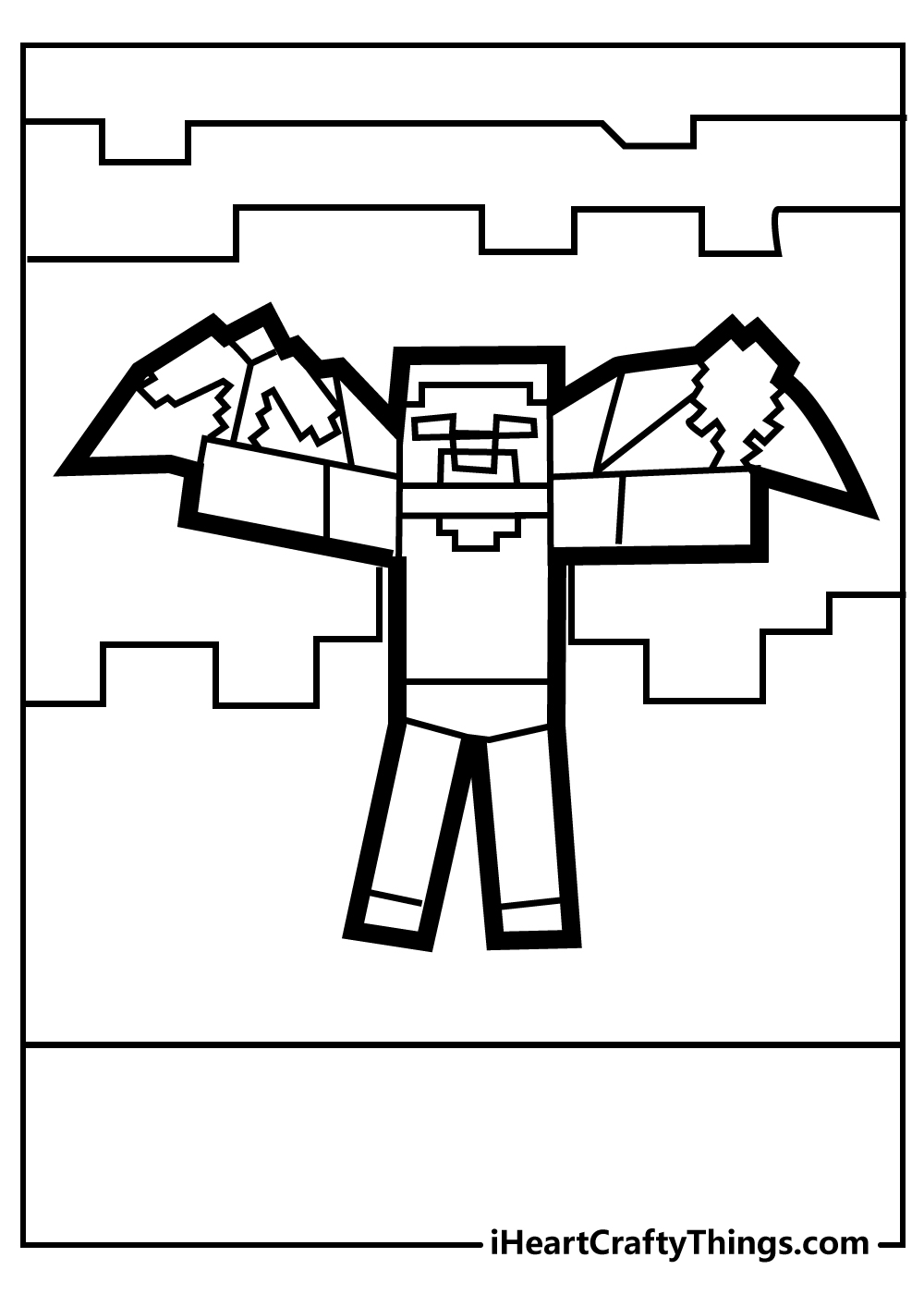 creeper minecraft coloring pages