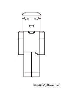 Minecraft Drawing - How To Draw Minecraft Step By Step