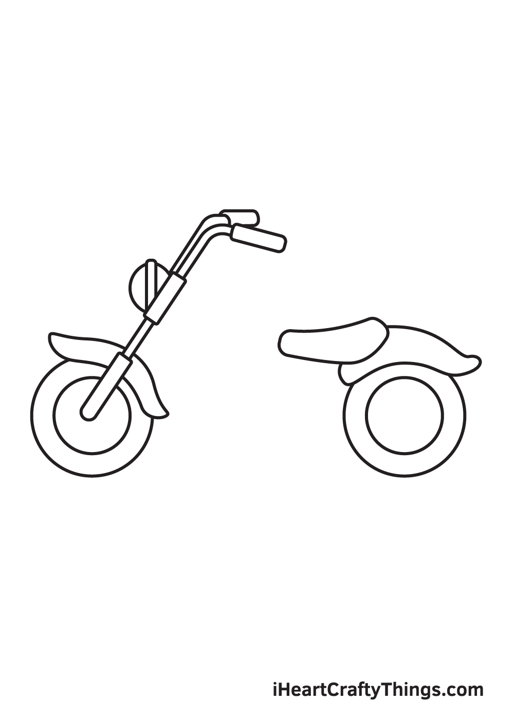 motorcycle drawing step 4