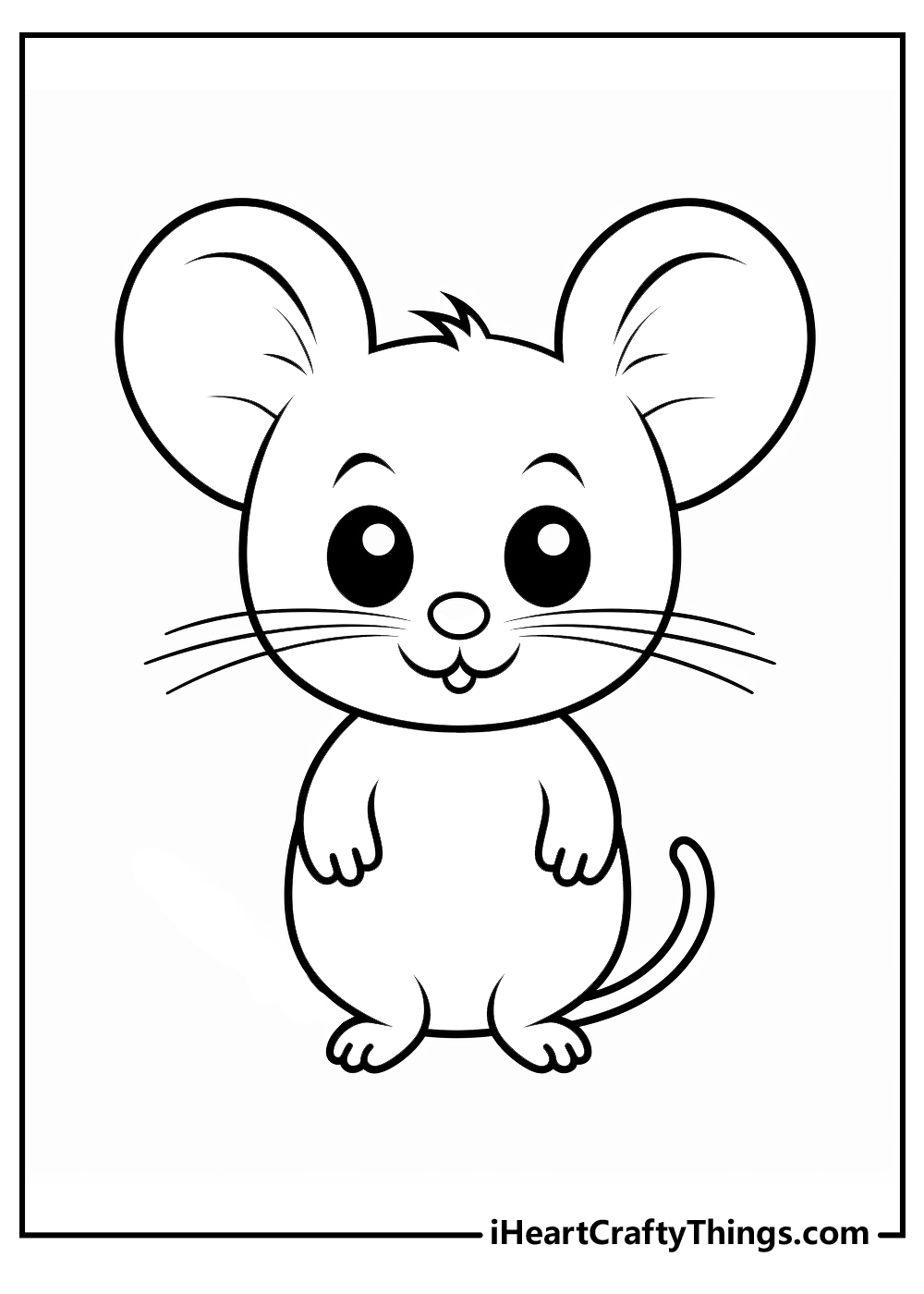 mouse coloring pages for kids