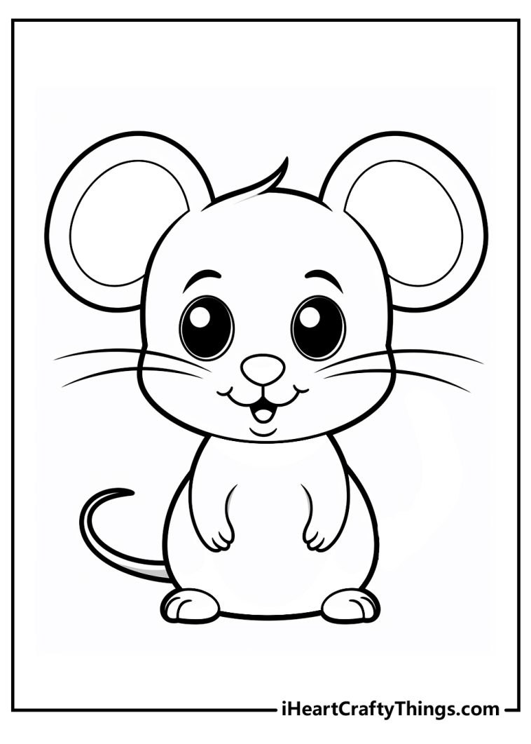 15 Mouse Coloring Pages (100% Free Printables)