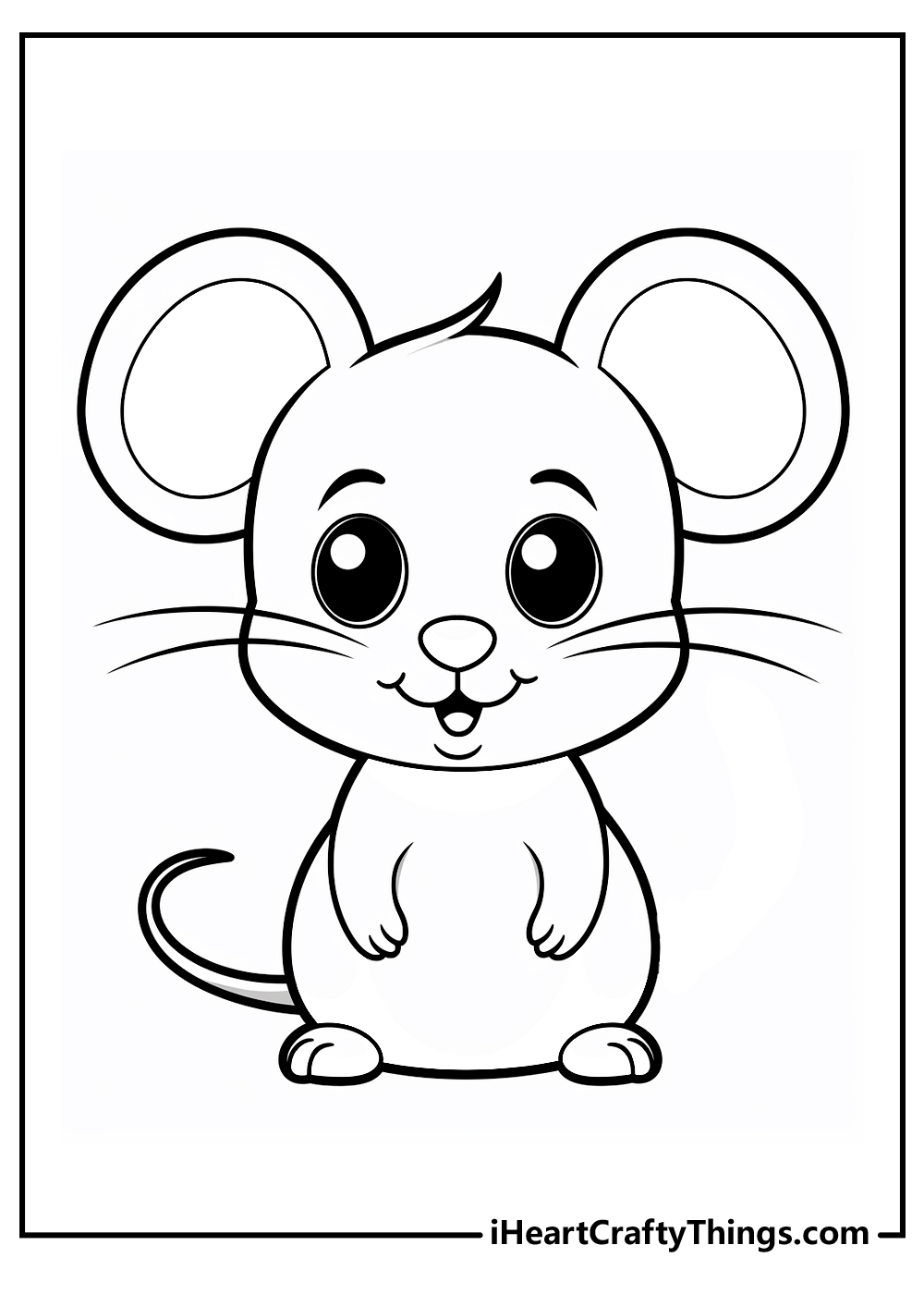 original mouse coloring printable