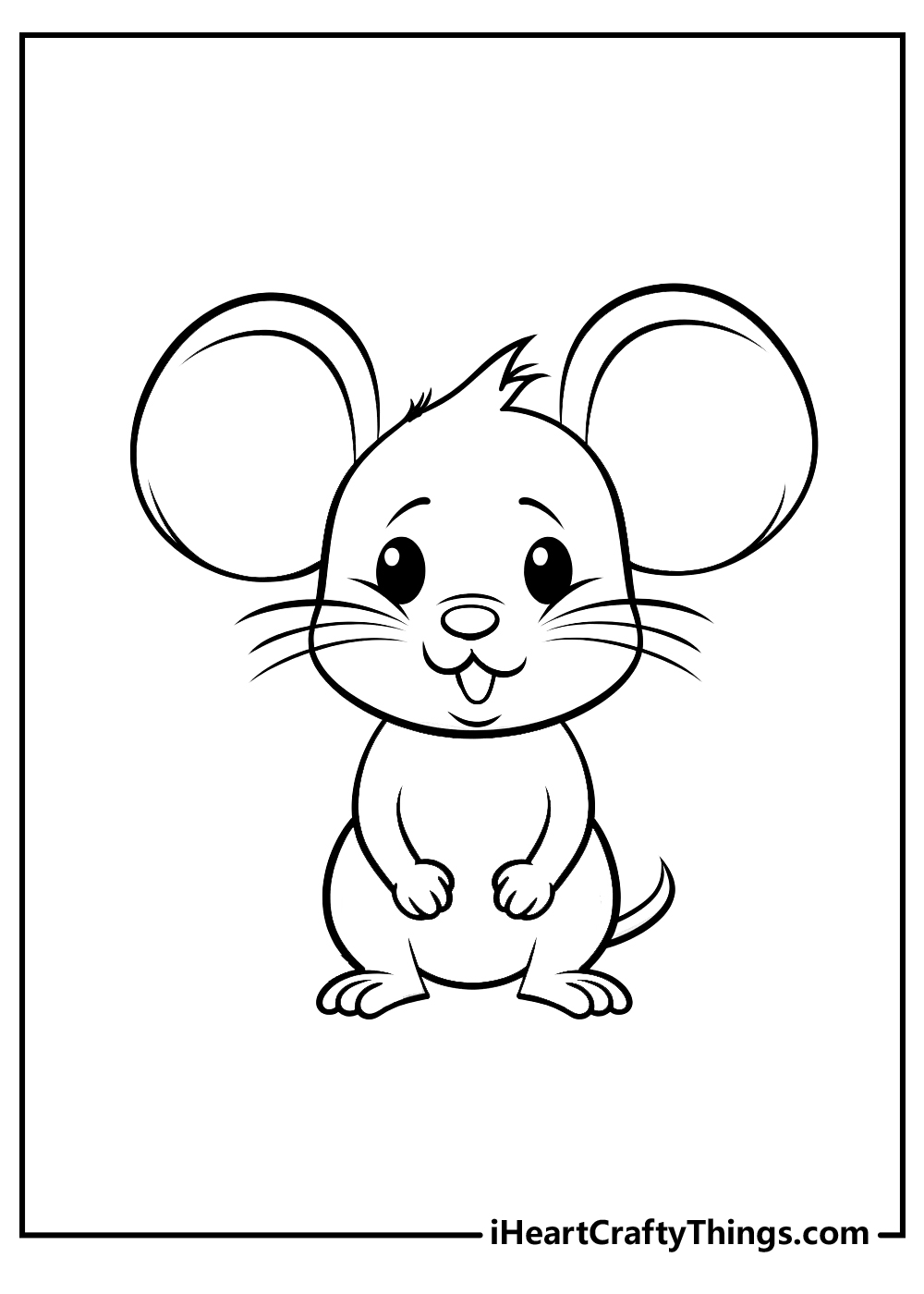 little mouse coloring printable