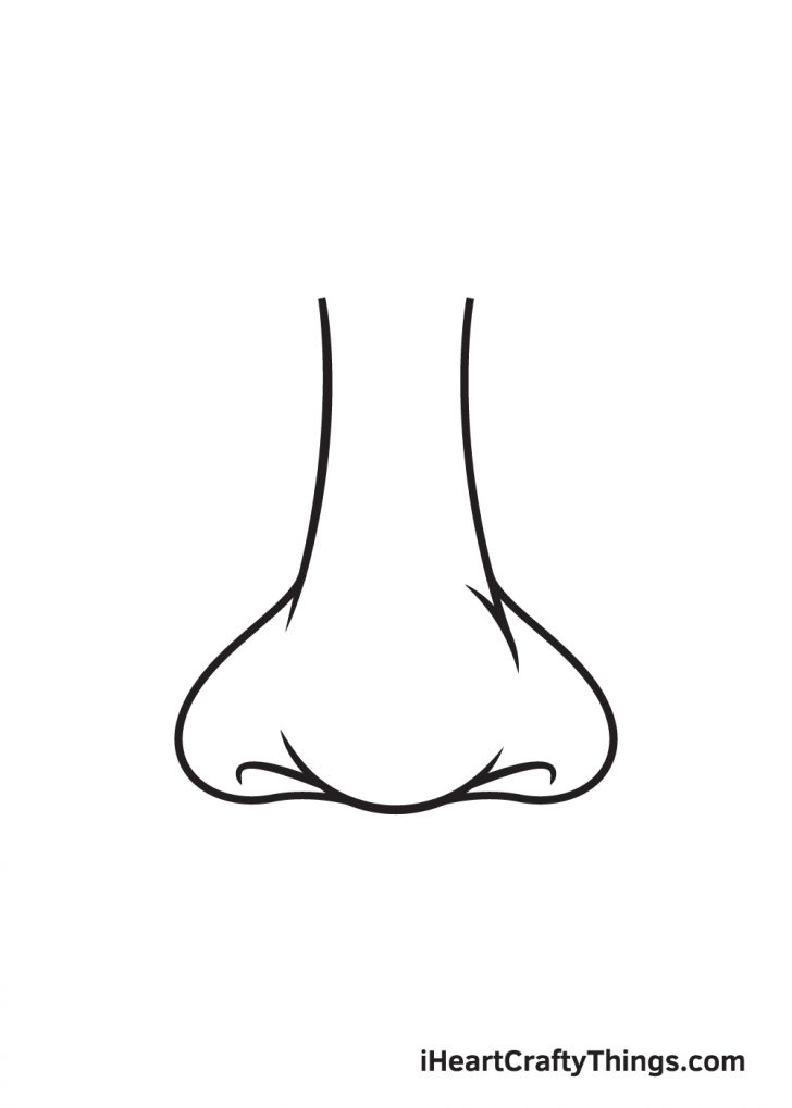 Nose Drawing - How To Draw A Nose Step By Step