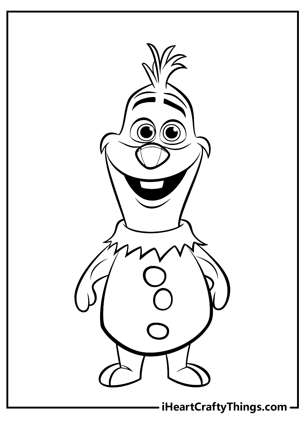 olaf from frozen coloring pages