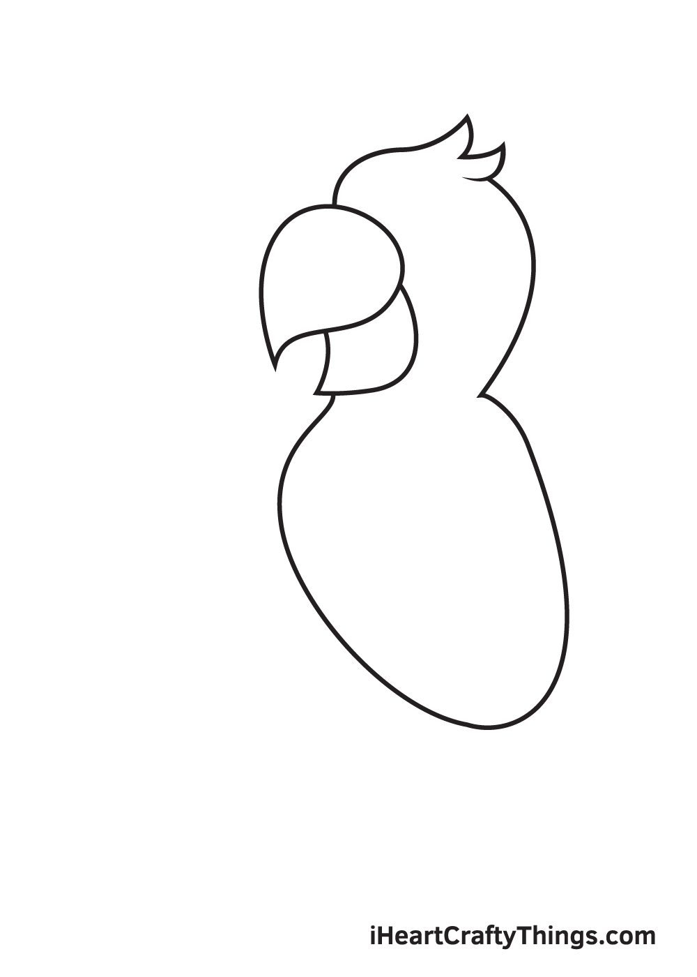 parrot drawing step 4