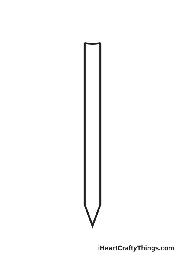 Pencle Shape Pencil Drawing - How To Draw A Pencil Step By Step