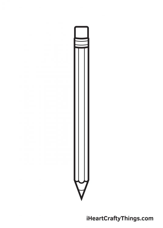 Pencil Drawing - How To Draw A Pencil Step By Step