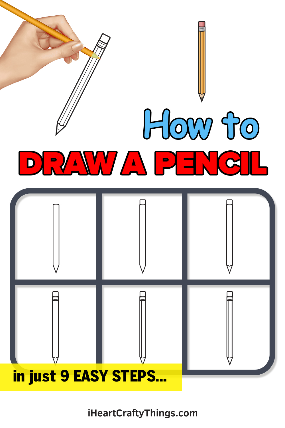 Pencil Drawing - How To Draw A Pencil Step By Step