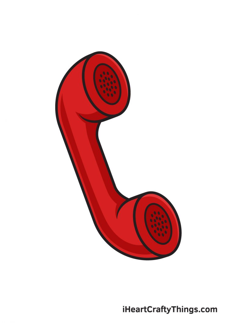 drawing of a telephone