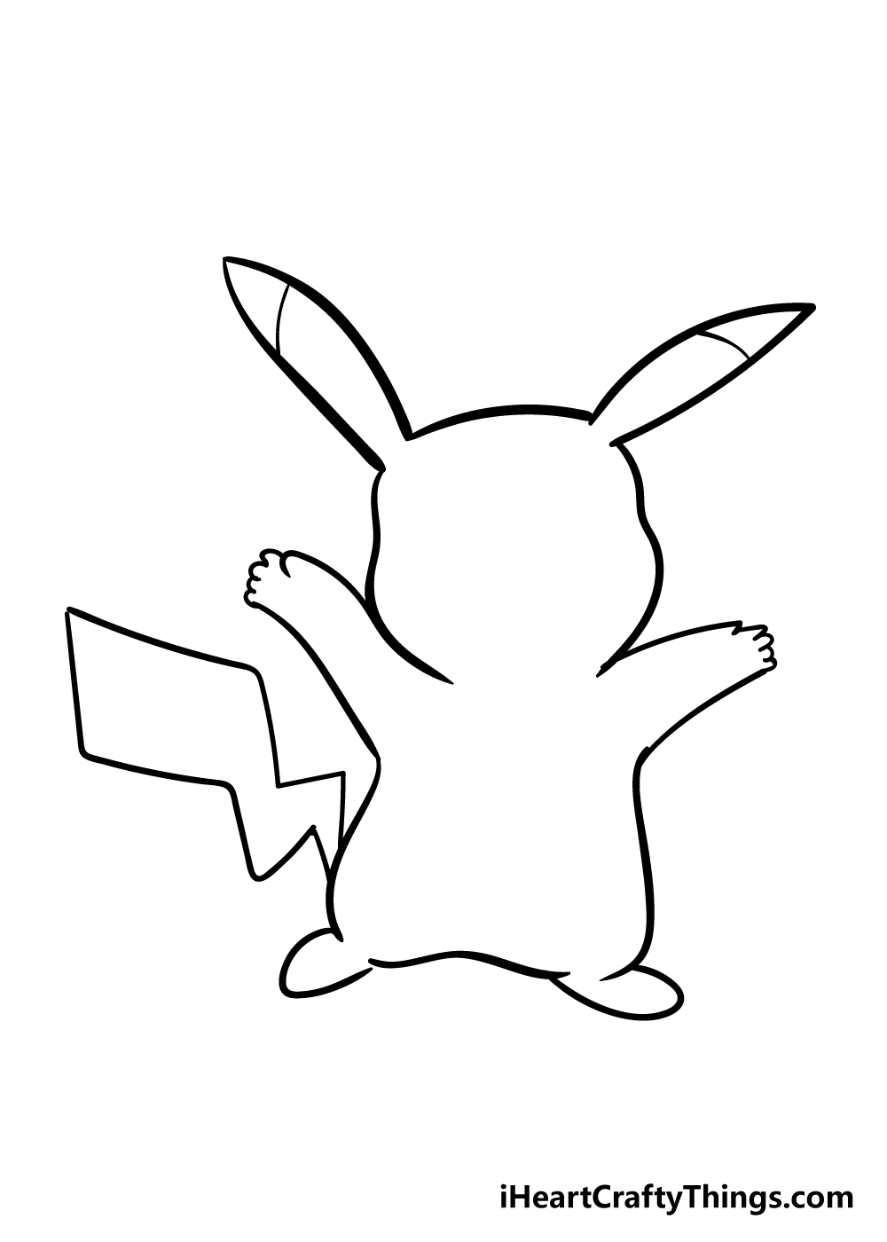 pikachu drawing step 5