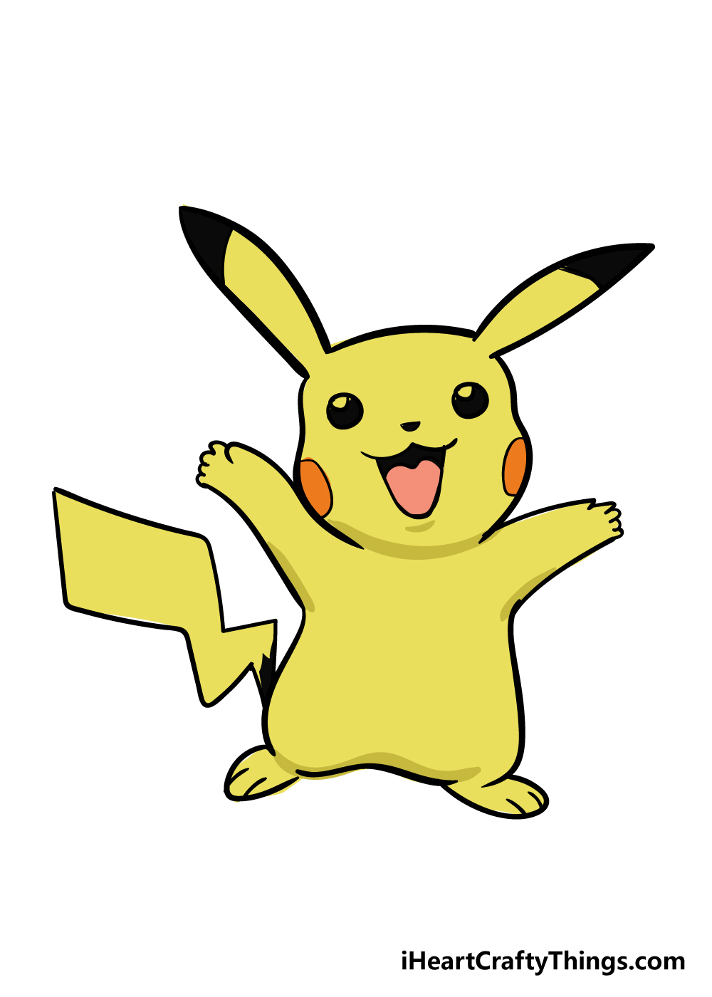 pikachu drawing step 7